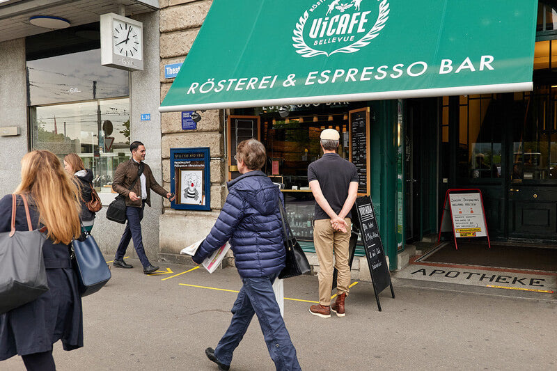 ViCAFE Bellevue Spezialitäten-Kaffeerösterei & Espresso Bars in Zürich – Espresso Bar direkt am Bellevueplatz für Coffee to go