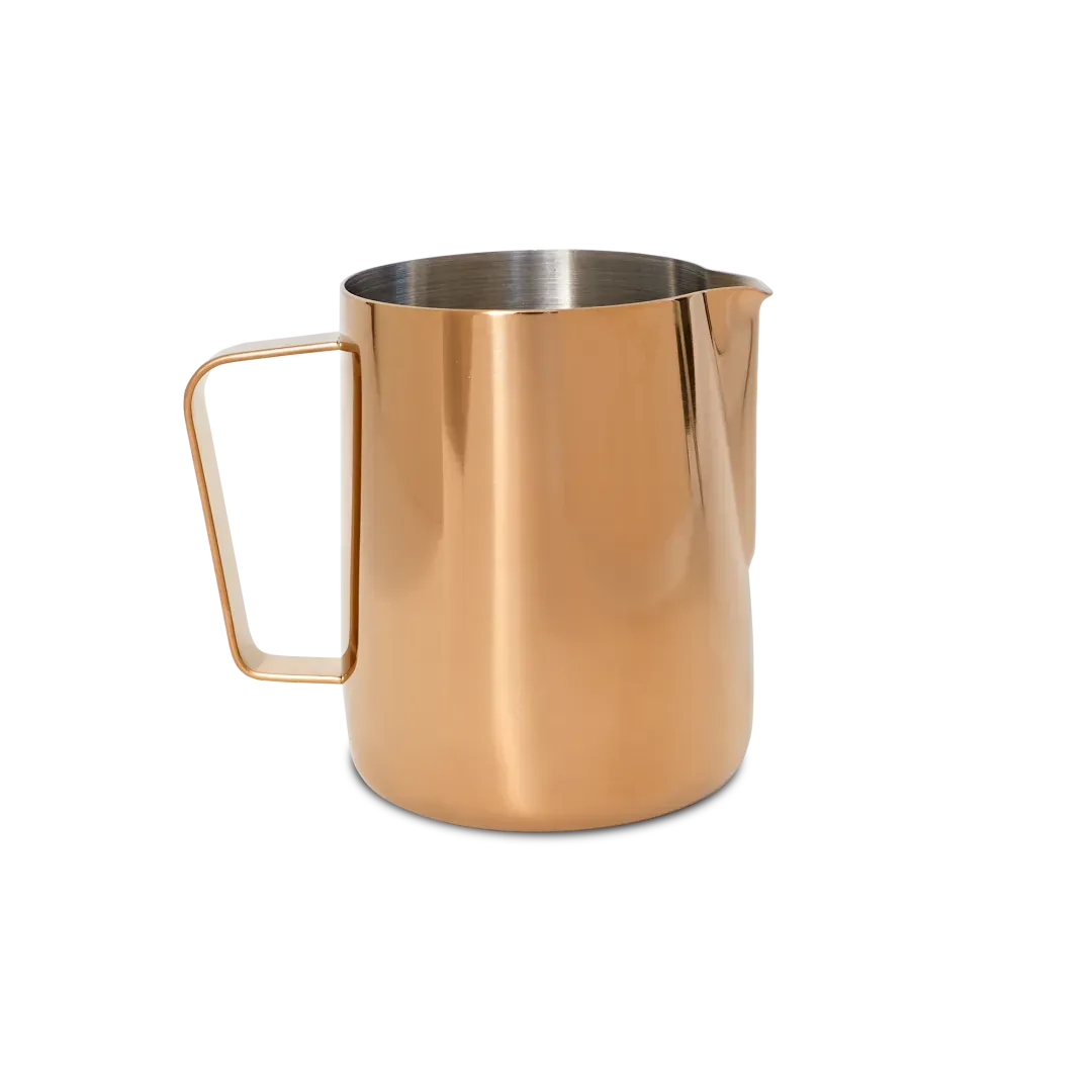 Barista & Co Milchkännchen Rosé – professioneller Milchaufschäumer für Latte Art und Cappuccino