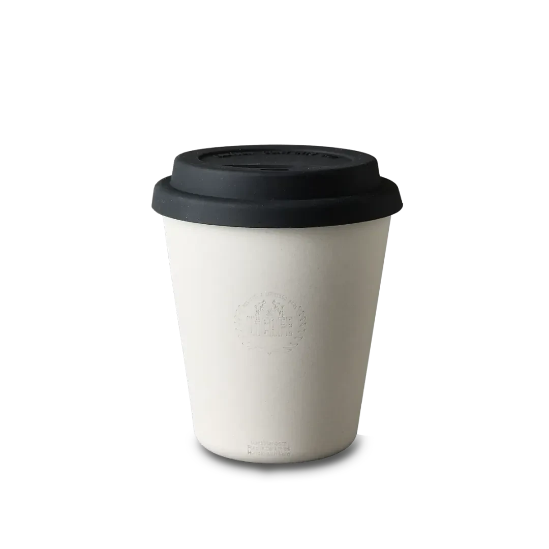 White Clay Cup GaeaStar with Silicone Lid