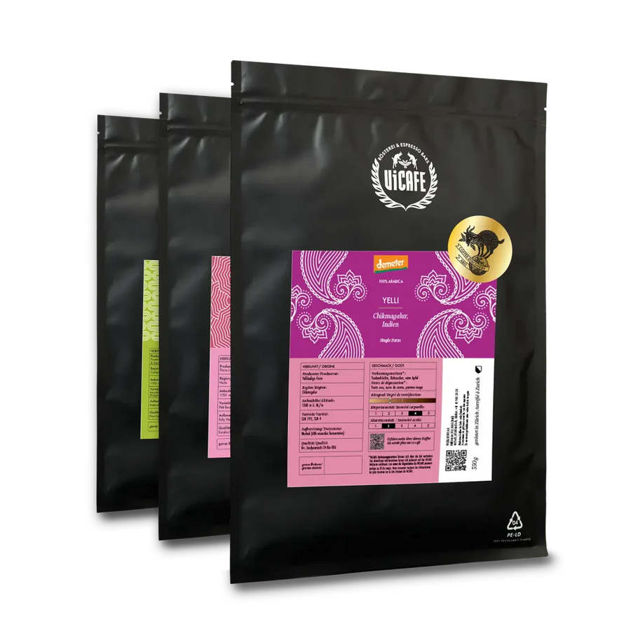 ViCAFE Coffee Discovery Subscription – Specialty Coffee Abo mit wechselnden Raritäten, alle zwei Monate frisch in Zürich geröstet und geliefert.