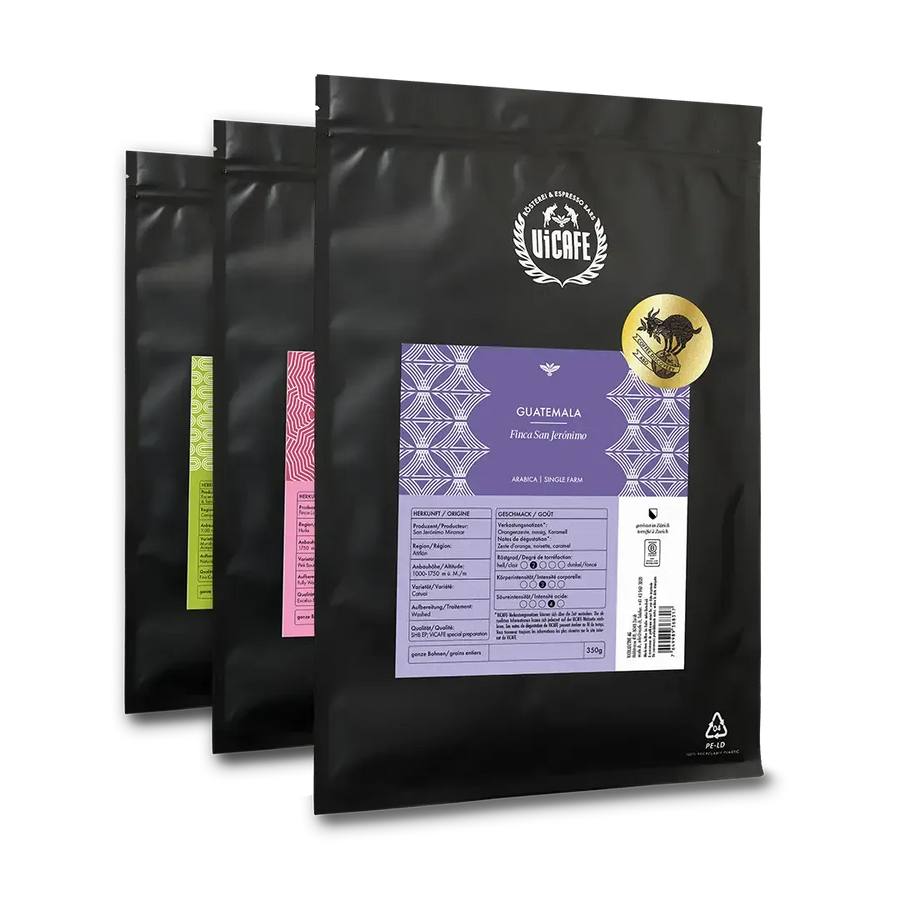 ViCAFE Coffee Discovery Subscription – Specialty Coffee Abo mit wechselnden Raritäten, alle zwei Monate frisch in Zürich geröstet und geliefert.