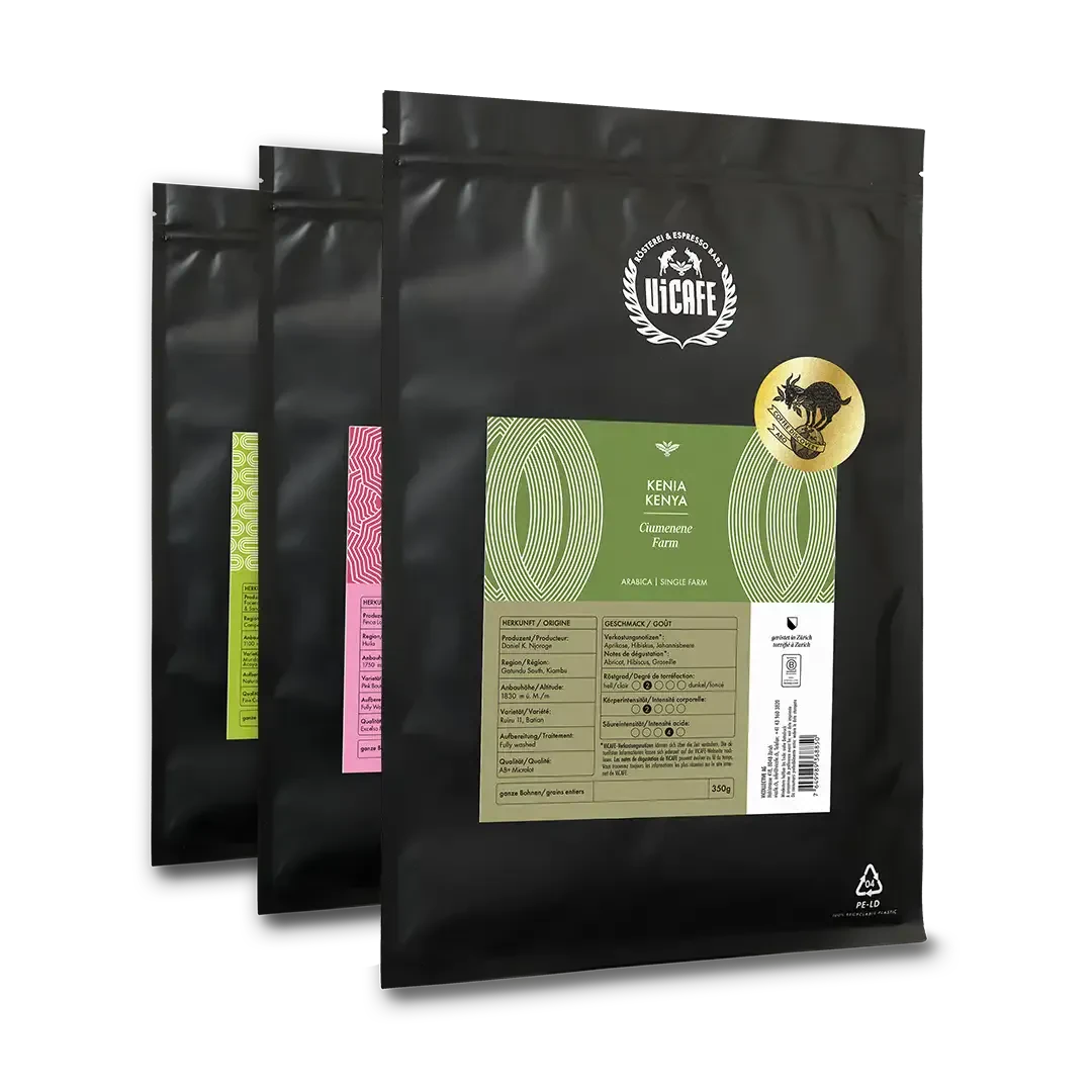 ViCAFE Coffee Discovery Subscription – Specialty Coffee Abo mit wechselnden Raritäten, alle zwei Monate frisch in Zürich geröstet und geliefert.