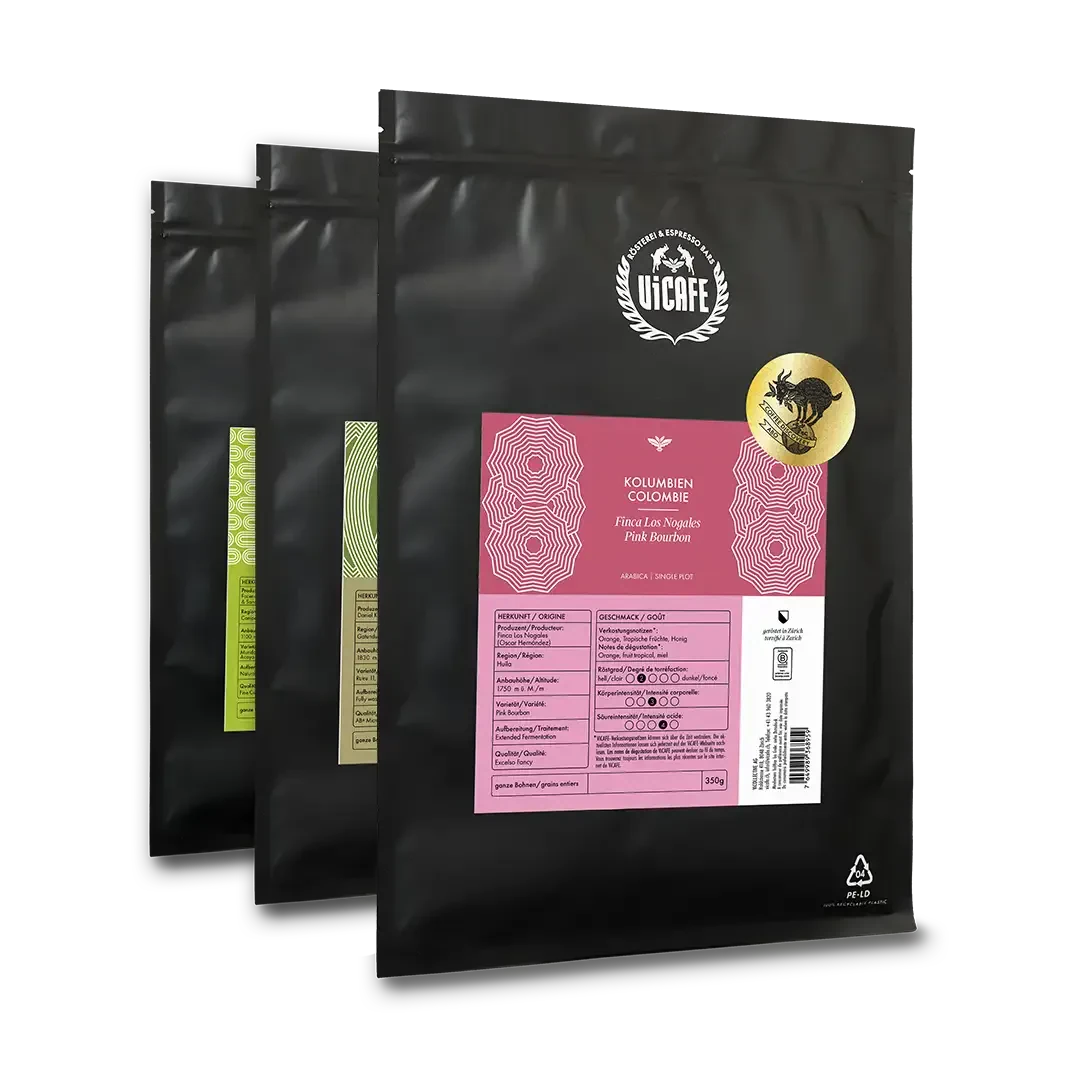 ViCAFE Coffee Discovery Subscription – Specialty Coffee Abo mit wechselnden Raritäten, alle zwei Monate frisch in Zürich geröstet und geliefert.