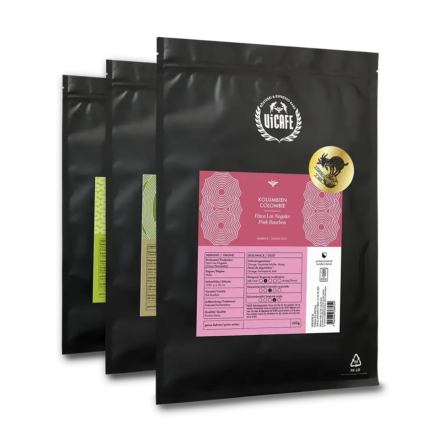 ViCAFE Coffee Discovery Subscription – Specialty Coffee Abo mit wechselnden Raritäten, alle zwei Monate frisch in Zürich geröstet und geliefert.