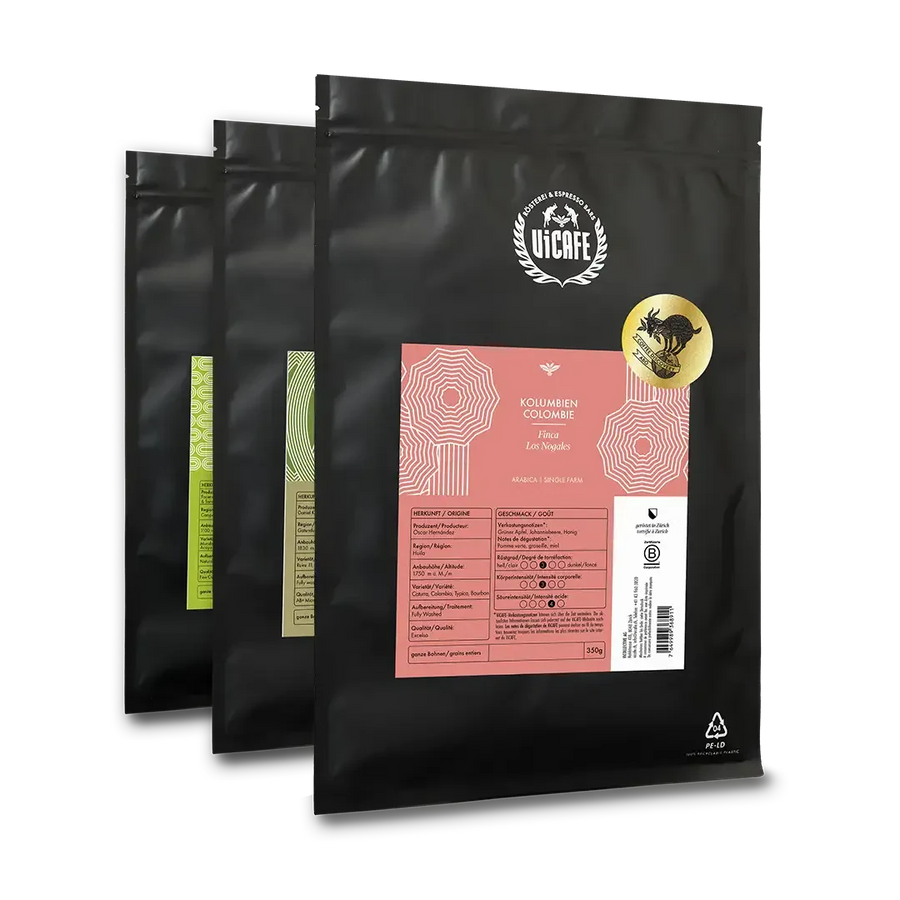 ViCAFE Coffee Discovery Subscription – Specialty Coffee Abo mit wechselnden Raritäten, alle zwei Monate frisch in Zürich geröstet und geliefert.