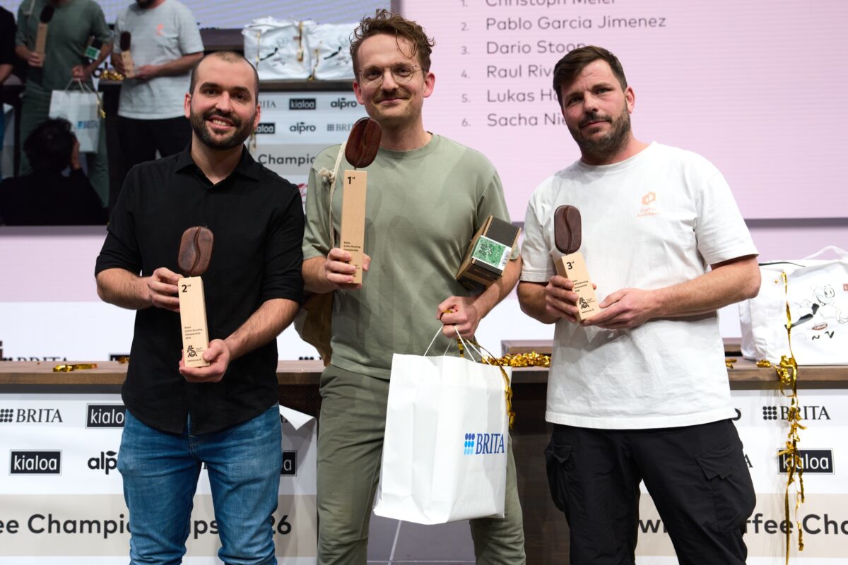 Christoph Meier from ViCAFE is the Swiss Swiss Roasting Champion for 2026 in awarded by the Specialty Coffee Association