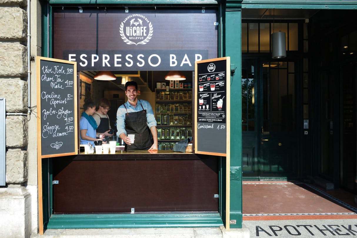 Window to the coffee world: Vicafe Bellevue in Zurich
