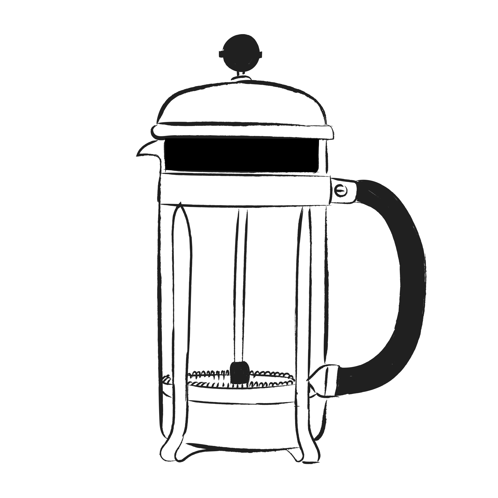This image FrenchPress_BrewGuide is for visual improvements for page Zubereitungsarten